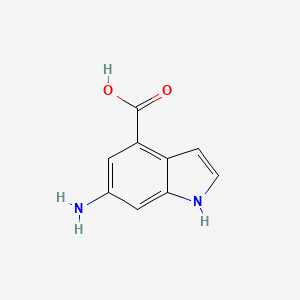 molecular formula C9H8N2O2 B1288917 6-Amino-1H-indole-4-carboxylic acid CAS No. 885520-34-3