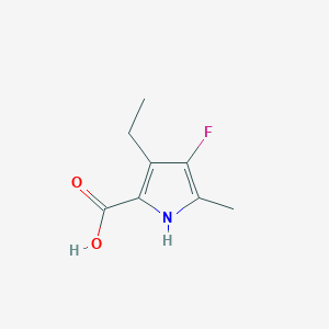 3-Ethyl-4-fluoro-5-methyl-1H-pyrrole-2-carboxylic acid