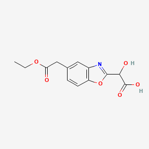 2-(Carboxy(hydroxy)methyl)-5-(2-ethoxy-2-oxoethyl)benzo[d]oxazole