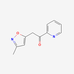 2-(3-Methyl-1,2-oxazol-5-yl)-1-(pyridin-2-yl)ethan-1-one