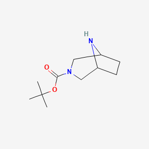 molecular formula C11H20N2O2 B1288923 Tert-butyl 3,8-diazabicyclo[3.2.1]octane-3-carboxylate CAS No. 201162-53-0