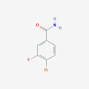 molecular formula C7H5BrFNO B1288924 4-Bromo-3-fluorobenzamide CAS No. 759427-20-8