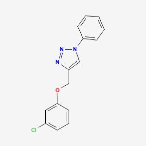 4-((3-Chlorophenoxy)methyl)-1-phenyl-1H-1,2,3-triazole