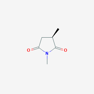 molecular formula C6H9NO2 B12889268 (R)-1,3-Dimethylpyrrolidine-2,5-dione 