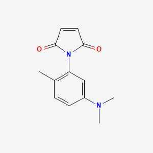 molecular formula C13H14N2O2 B12889269 1-(5-(Dimethylamino)-2-methylphenyl)-1H-pyrrole-2,5-dione CAS No. 64134-44-7