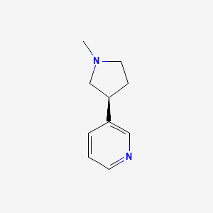 molecular formula C10H14N2 B12889285 (S)-3-(1-Methylpyrrolidin-3-yl)pyridine 