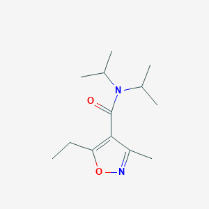 5-Ethyl-3-methyl-N,N-di(propan-2-yl)-1,2-oxazole-4-carboxamide