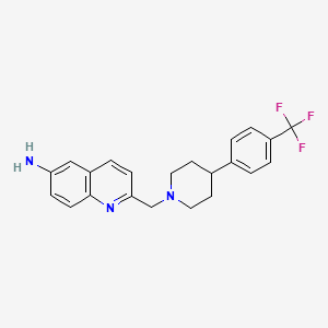 6-Quinolinamine, 2-[[4-[4-(trifluoromethyl)phenyl]-1-piperidinyl]methyl]-