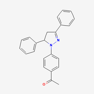 1-[4-(3,5-Diphenyl-4,5-dihydro-1H-pyrazol-1-yl)phenyl]ethan-1-one