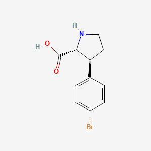 (2r,3s)-3-(4-Bromophenyl)pyrrolidine-2-carboxylic acid