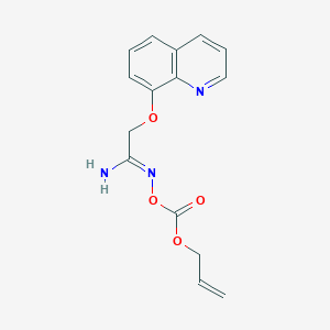 N-(((Allyloxy)carbonyl)oxy)-2-(quinolin-8-yloxy)acetimidamide