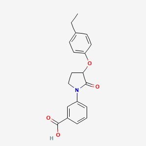 3-(3-(4-Ethylphenoxy)-2-oxopyrrolidin-1-yl)benzoic acid