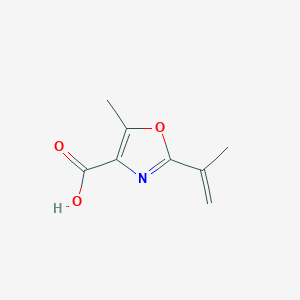 molecular formula C8H9NO3 B12889403 5-Methyl-2-(prop-1-en-2-yl)oxazole-4-carboxylic acid CAS No. 364607-75-0