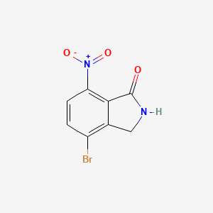 molecular formula C8H5BrN2O3 B1288942 4-Bromo-7-nitroisoindolin-1-one CAS No. 765948-99-0