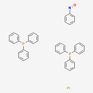 molecular formula C42H35NOP2Pt B12889430 (Nitrosobenzene-N,O)bis(triphenylphosphine)platinum 