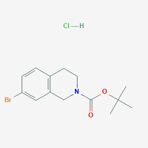 tert-Butyl 7-bromo-3,4-dihydroisoquinoline-2(1H)-carboxylate hydrochloride