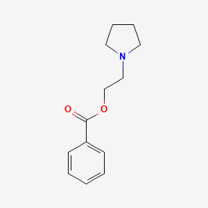 molecular formula C13H17NO2 B12889464 2-(Pyrrolidin-1-yl)ethyl benzoate 