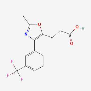 5-Oxazolepropanoic acid, 2-methyl-4-[3-(trifluoromethyl)phenyl]-