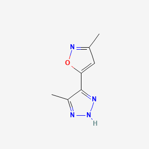 1H-1,2,3-Triazole, 4-methyl-5-(3-methyl-5-isoxazolyl)-