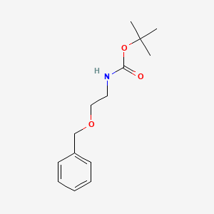 molecular formula C14H21NO3 B1288952 Tert-butyl 2-(benzyloxy)ethylcarbamate 