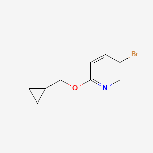 molecular formula C9H10BrNO B1288954 5-Bromo-2-(cyclopropylmethoxy)pyridine CAS No. 494772-02-0