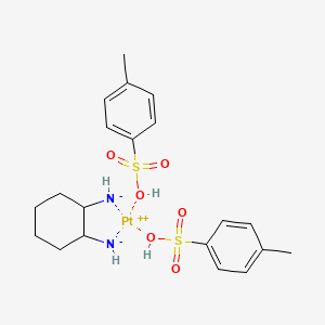 Platinum, (1,2-cyclohexanediamine-N,N')bis(4-methylbenzenesulfonato-O)-, (SP-4-2)