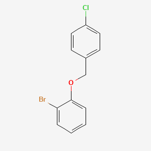 molecular formula C13H10BrClO B1288955 1-溴-2-((4-氯苄基)氧基)苯 CAS No. 494772-51-9