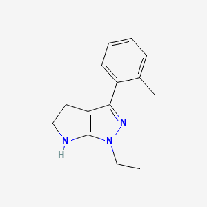 1-Ethyl-3-(o-tolyl)-1,4,5,6-tetrahydropyrrolo[2,3-c]pyrazole