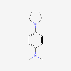 molecular formula C12H18N2 B12889573 N,N-Dimethyl-4-(pyrrolidin-1-yl)aniline CAS No. 79850-90-1