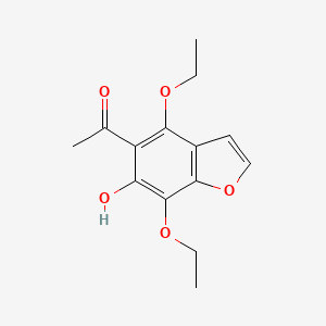 5-Acetyl-4,7-diethoxy-6-hydroxybenzofuran