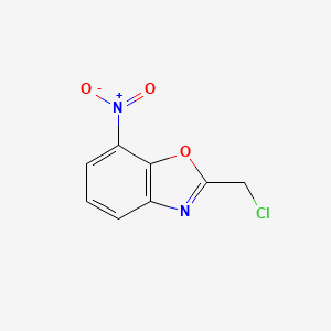 molecular formula C8H5ClN2O3 B12889582 2-(Chloromethyl)-7-nitrobenzo[d]oxazole 