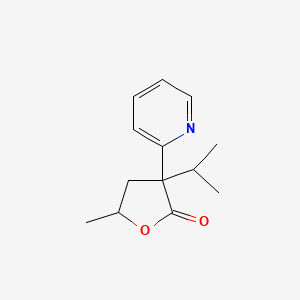 3-Isopropyl-5-methyl-3-(2-pyridyl)dihydro-2(3H)-furanone