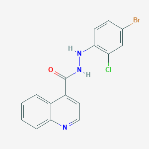 N'-(4-Bromo-2-chlorophenyl)quinoline-4-carbohydrazide