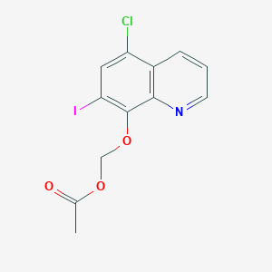 ((5-Chloro-7-iodoquinolin-8-yl)oxy)methyl acetate