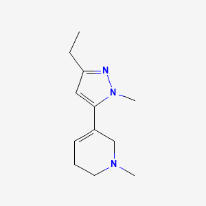 5-(3-Ethyl-1-methyl-1H-pyrazol-5-yl)-1-methyl-1,2,3,6-tetrahydropyridine