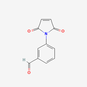 molecular formula C11H7NO3 B12889690 Benzaldehyde, 3-(2,5-dihydro-2,5-dioxo-1H-pyrrol-1-yl)- CAS No. 76620-02-5