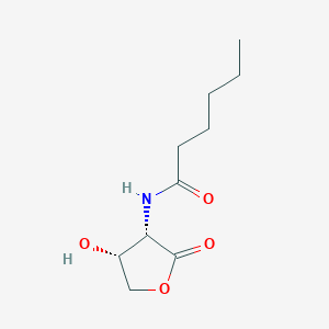 N-((3S,4R)-4-Hydroxy-2-oxotetrahydrofuran-3-yl)hexanamide