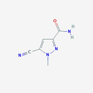 5-cyano-1-methyl-1H-pyrazole-3-carboxamide