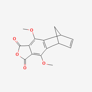 molecular formula C15H12O5 B12889747 4,9-Dimethoxy-5,8-dihydro-5,8-methanonaphtho[2,3-c]furan-1,3-dione CAS No. 650616-59-4