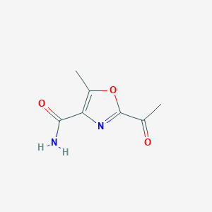 2-Acetyl-5-methyl-1,3-oxazole-4-carboxamide