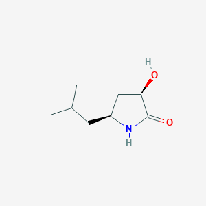 (3R,5S)-3-Hydroxy-5-isobutylpyrrolidin-2-one