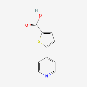 molecular formula C10H7NO2S B1288986 5-(吡啶-4-基)噻吩-2-羧酸 CAS No. 216867-32-2