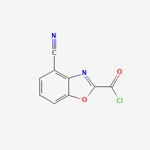 4-Cyanobenzo[d]oxazole-2-carbonyl chloride