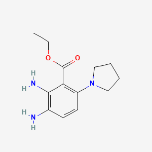 Ethyl 2,3-diamino-6-(pyrrolidin-1-yl)benzoate