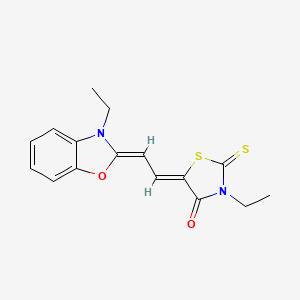 4-Thiazolidinone, 3-ethyl-5-((3-ethyl-2(3H)-benzoxazolylidene)ethylidene)-2-thioxo-