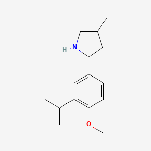 2-(3-Isopropyl-4-methoxyphenyl)-4-methylpyrrolidine