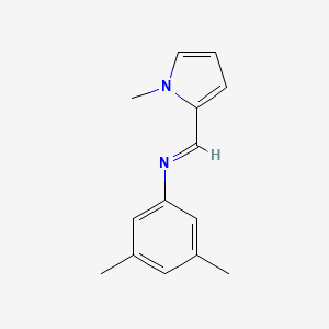 (E)-N-(3,5-Dimethylphenyl)-1-(1-methyl-1H-pyrrol-2-yl)methanimine