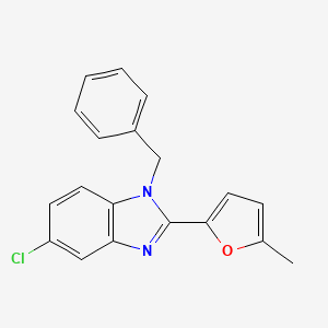 1-Benzyl-5-chloro-2-(5-methylfuran-2-yl)-1H-benzo[d]imidazole