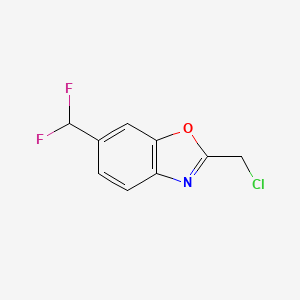 2-(Chloromethyl)-6-(difluoromethyl)benzo[d]oxazole