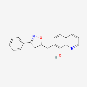 8-Quinolinol, 7-[(4,5-dihydro-3-phenyl-5-isoxazolyl)methyl]-